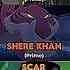 Sabor Vs Shere Khan Vs Scar Disney Edit Lionking Junglebook Tarzan 1v1 Versus Shorts Fyp