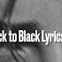 Måneskin Back To Black Lyrics