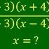 A Very Nice Math Olympiad Problem Solve For X Algebra Equation