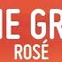 ROSÉ On The Ground Lyrics