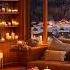 New Year S Eve Ambience Soft Jazz Fireworks Sounds In Cozy Winter Cabin To Welcome The New Year