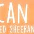 Ed Sheeran American Town Lyrics