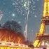 Beautiful Piano With Fireworks Sounds Snow Falling Happy New Year 2025 Christmas Ambiance