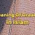 Meaning Of Dreams In Islam Dream Meaning Islam