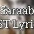 Saraab Ost Lyrics Hum Tv