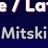 Mitski First Love Late Spring Karaoke Version