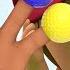 Mini Golf Balls Finger Family Rhymes Learn Colors For Children With Baby Play Color Balls 3D Kids