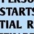 SOMEONE IS WARNING YOU ABOUT A PERSON WHOSE NAME STARTS WITH THE INITIAL R OPEN IMMEDIATELY