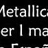 Metallica Wherever I May Roam Sub Esp Lyrics