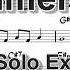 Summertime Easy Solo Example For Alto Sax 1