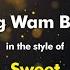 Sweet Wig Wam Bam Karaoke Version From Zoom Karaoke