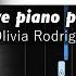 Olivia Rodrigo Vampire Live Piano Performance Accurate Piano Tutorial