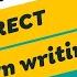 IELTS Writing Correction How To Correct Your Own Mistakes And Why You Should