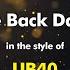 UB40 Come Back Darling Karaoke Version From Zoom Karaoke