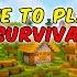 Time To Play My Real Survival World Gameplay 1 Minecraft