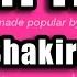 Shakira Empire Karaoke Version