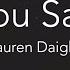 You Say Lauren Daigle KARAOKE Piano Bb