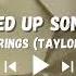 SPEED UP SONG PAPER RINGS TAYLOR SWIFT