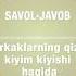 118 Savol Javob Erkaklarning Qizil Kiyim Kiyishi Haqida