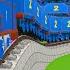 踏切アニメ あぶない電車 THOMAS TRAIN Climbing Pyramid Fumikiri3D Railroad Crossing Animation