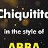 ABBA Chiquitita Karaoke Version From Zoom Karaoke