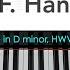 Sarabande From Suite In D Minor HWV 437 By G F Handel