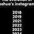 The Evolution Of Joshua S Instagram From 2018 2024 Seventeen Svt Joshua Joshuasvt Instagram