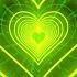 Heart Tunnel Green Heart Background Neon Heart Background Video Wallpaper Heart 10 Hours