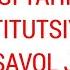 HUQUQ FANLARI VA YANGI TAHRIRDAGI KONSTITUTSIYADAN UMUMIY SAVOL JAVOBLAR 2023