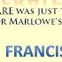 Dialog On A Youtube Video About Francis DAVISON A SHAKESPARE Marlowe S Pseudonym