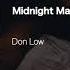 Don Low Midnight Madness Official Audio