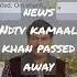 Shocking News NDTV News Reporter Kamaal Khan Passed Away Twitter React Rajdeep Sardesai