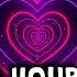 Neon Lights Love Heart Tunnel Particles Background 10 Hours HD Vj Loop Disco Pink And Purple