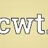 Cwt Meaning