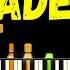 Faded Alan Walker Advanced Piano Tutorial MIDI Sheet Music