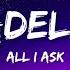 Adele All I Ask Lyrics