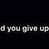 Why Did You Leave Me Audio