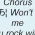 Slade Won T You Rock With Me Lyrics