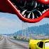 Epic Escape From The Lightning McQueen Head Eater Car VS Lightning McQueen Head Eater BeamNG Drive