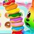 Eating Colorful Donuts 15 Min Learn Colors For Children Compilation 3D Kids Hogi Pinkfong