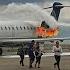 Skywest CRJ 700 Has ENGINE FIRE Vacating Runway