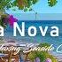 Bossa Nova Jazz At The Seaside Coffee Shop Relaxing Ocean Waves For A Blissful Coastal Experience