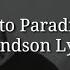 Welcome To Paradise Outro Lyrics Grandson