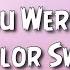 Taylor Swift I Knew You Were Trouble Lyrics