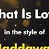 Haddaway What Is Love Karaoke Version From Zoom Karaoke