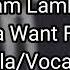 Adam Lambert Whataya Want From Me Vocals Only Acapella