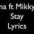 Rihanna Stay Lyrics