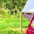 Camping Adventure In Power Wheels RV Roof Tent On Barbie Car Dream Camper Campfire Kid Crew