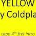 Yellow By Coldplay Easy Chords And Lyrics