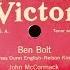 John McCormack Ben Bolt 1914 Restoration By Tom Jardine